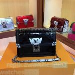 Top Quality L---V Wynwood Black Monogram Vernis Patent Leather Handbag